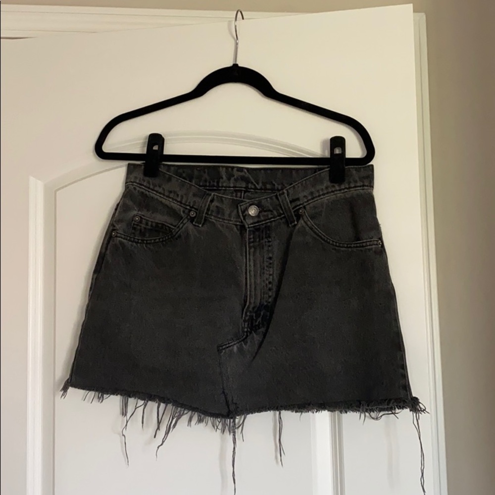 Urban Outfitters black denim skirt